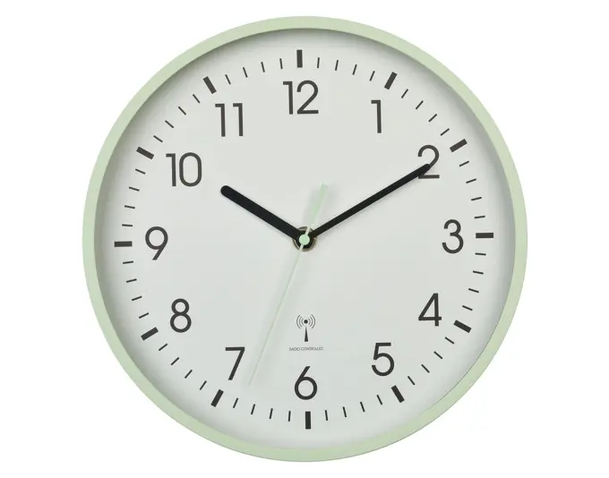 TFA Funk-Wanduhr mint analog ø 24.5 cm