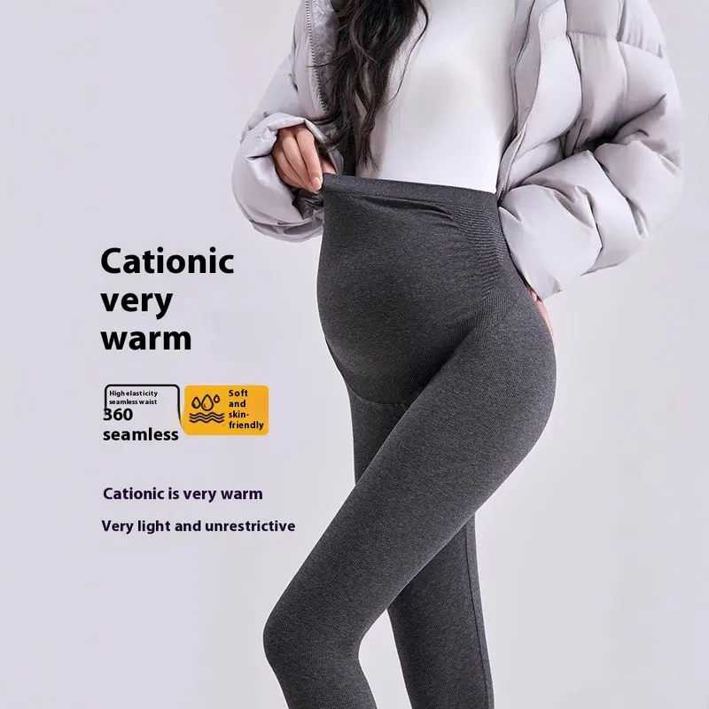 Thermo-Leggings für Schwangerschaft, hohe Elastizität