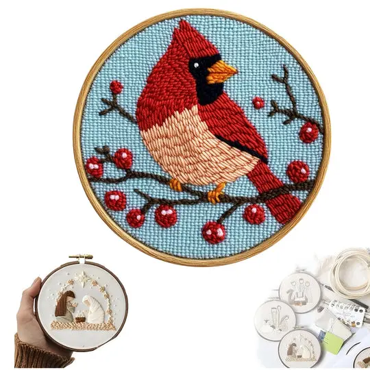 Tier-Motiv Stickerei Set