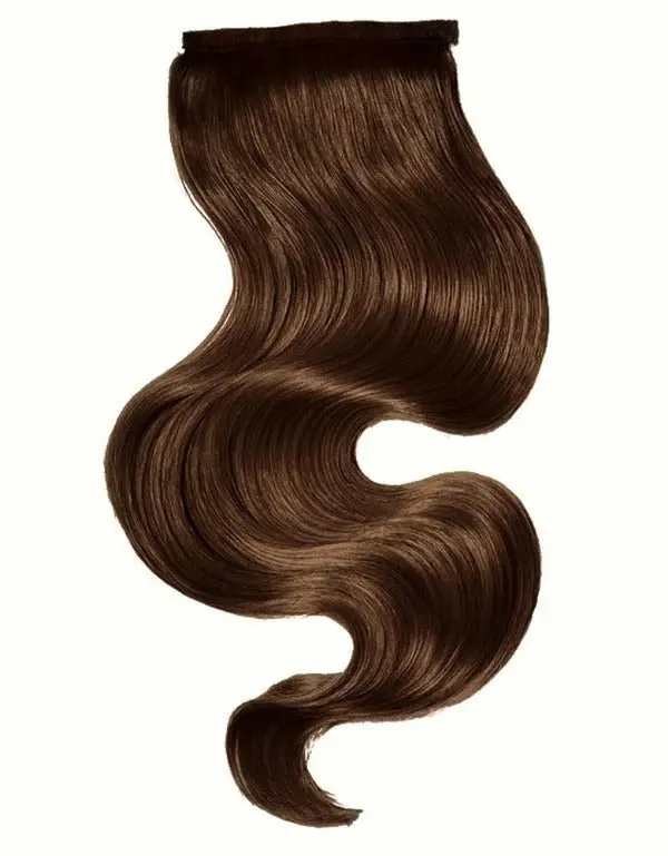 Tigerzzz-Stylists, Ponytail Extensions (Kastanienbraun Nr. 4) 55cm, 100 Gramm