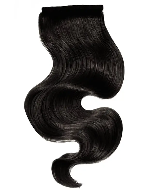 Tigerzzz-Stylists Ponytail Extensions (schwarzbraun Nr. 1b) 55cm, 100 Gramm