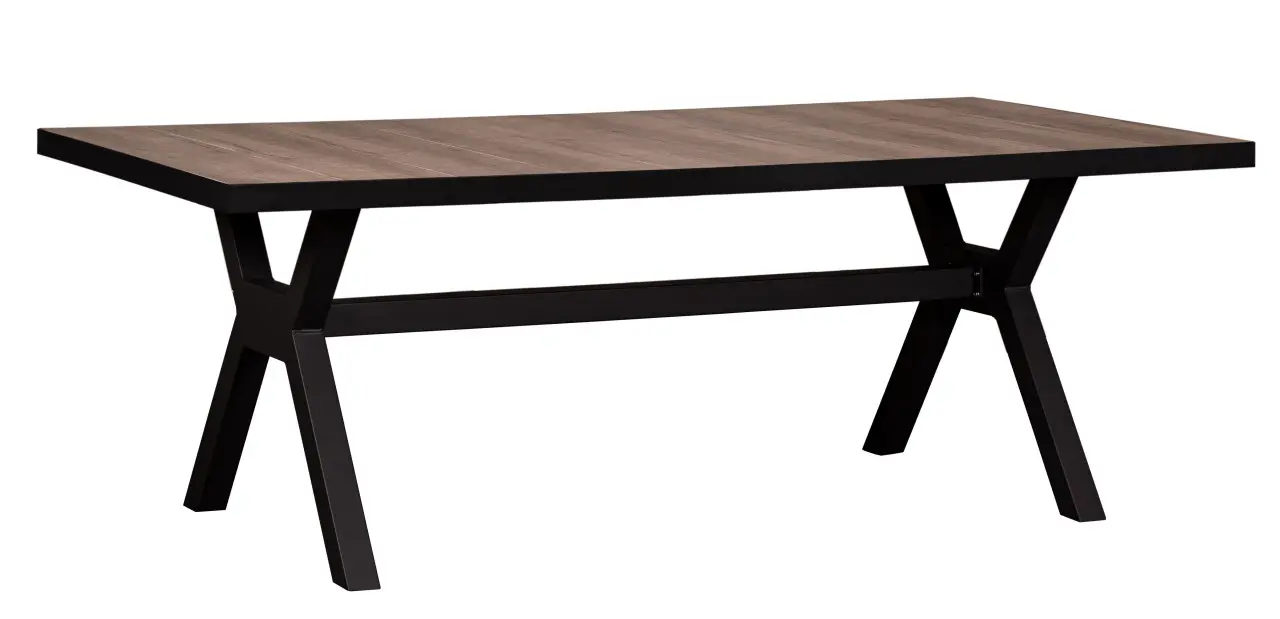 Tisch Montana, Aluminiumgestell und Keramikplatte - 200x100cm