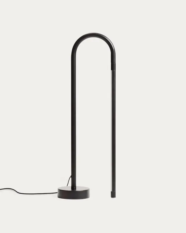 Tischlampe Bow aus schwarzem Aluminium