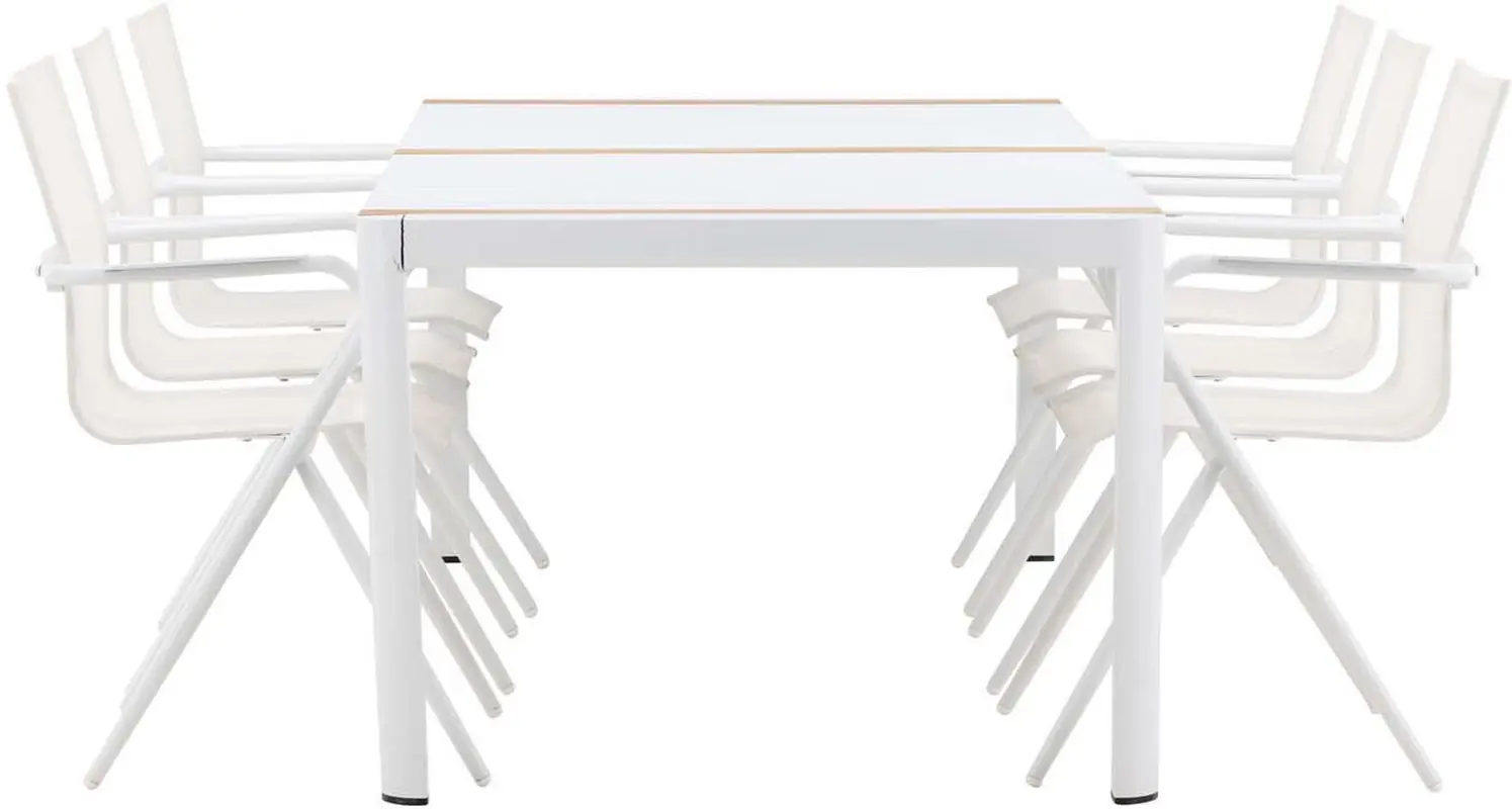 Togo Outdoor-Tischset + Alina 200cm/6St.
