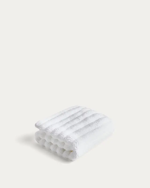 Toilettenhandtuch Navira aus 100 % Baumwolle, weiß, 30 x 50 cm