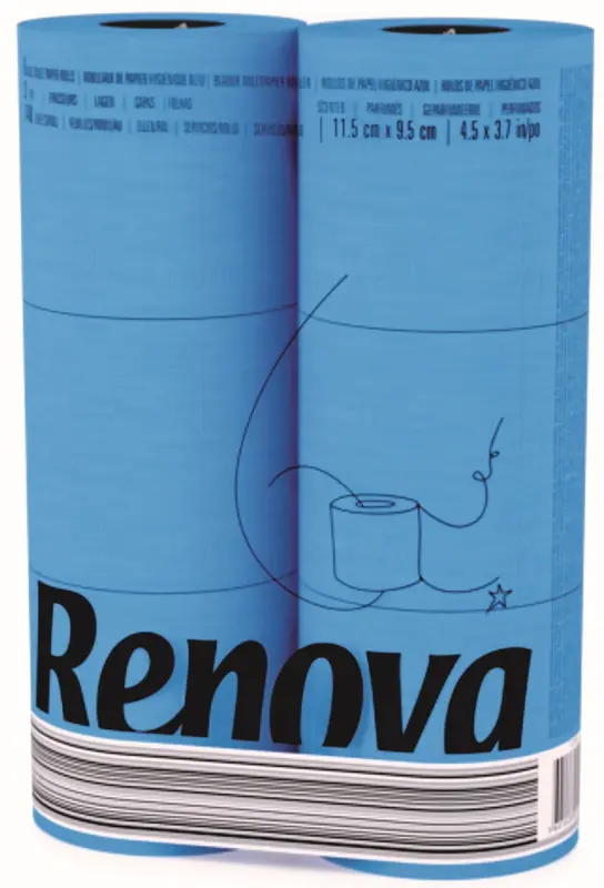 Toilettenpapier 6 Rollen blau