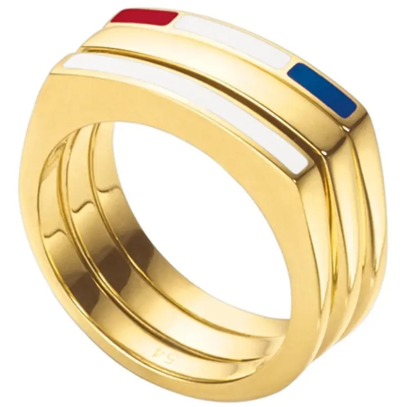 Tommy Hilfiger Damenring aus Edelstahl, gold