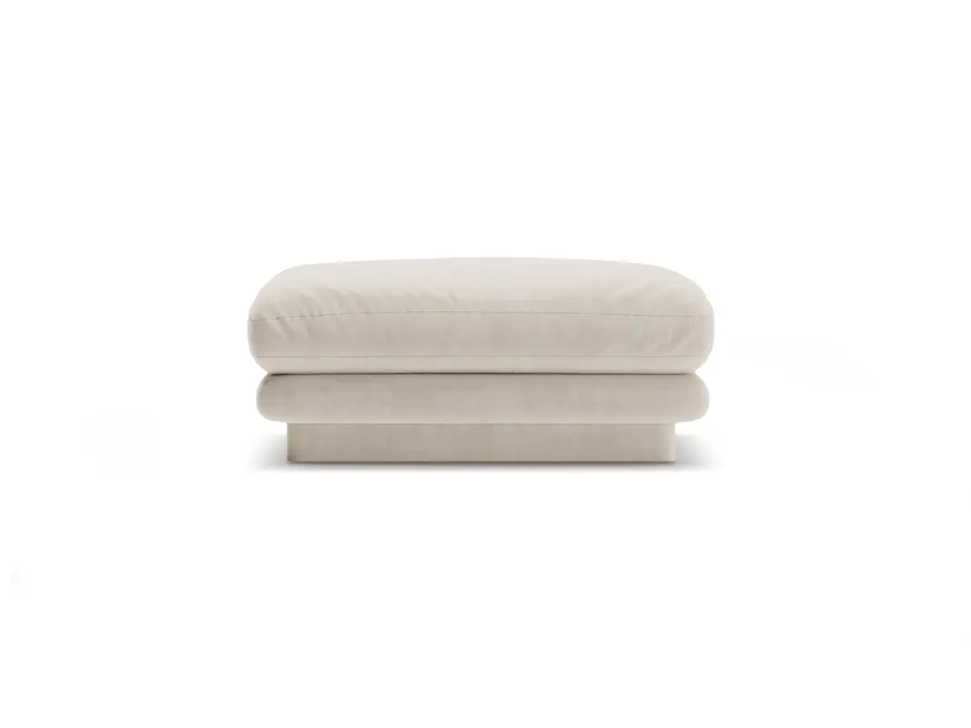 Torino Velour Pouf 1 Sitzer