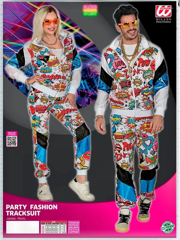 Trainingsanzug Pop Art · Gr. S