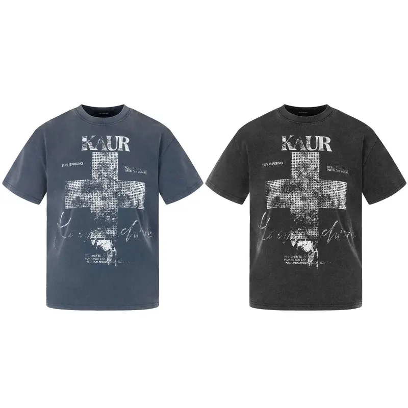 Trendiges Langarmshirt mit Kreuzmuster