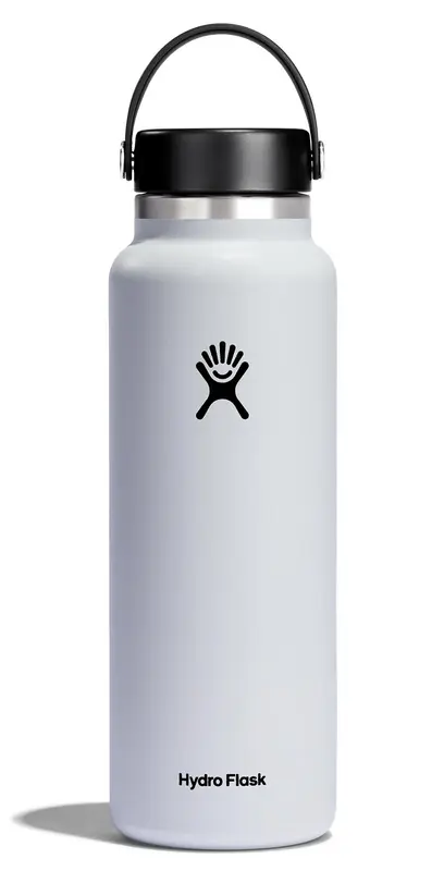 Trinkflasche Wide Flex Deckel 1180ml weiss