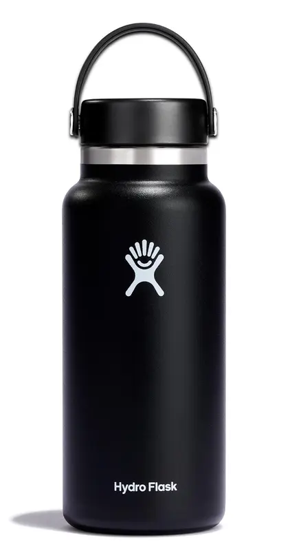 Trinkflasche Wide Flex Deckel 945ml schwarz