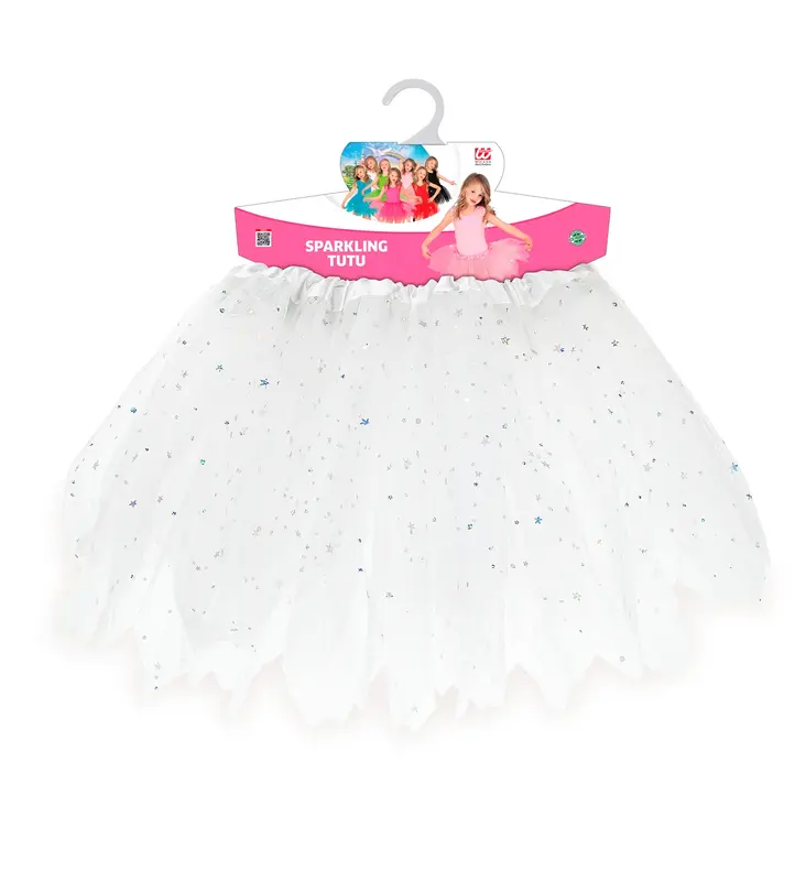 Tutu weiss, glitzernd