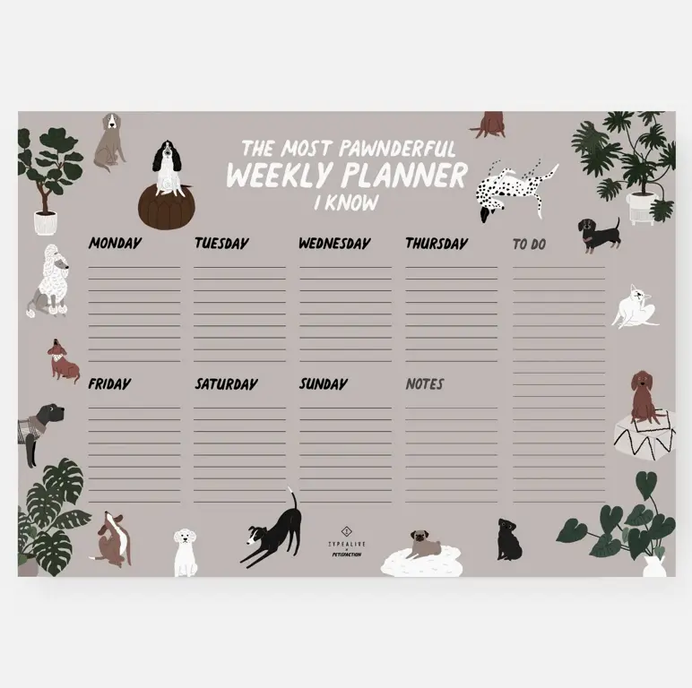 typealive Notizblock "Weekly Planner"