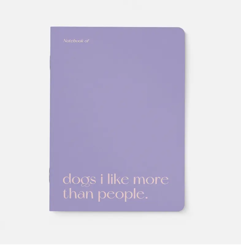 typealive Notizheft "Dogs I like more"