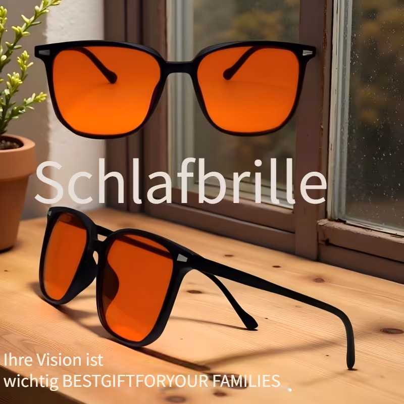 Unisex Blaulichtfilter-Brille Schlafbrille