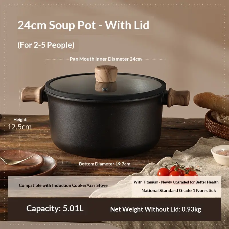 Universal Kochtopf 24cm für Induktion & Gasherd