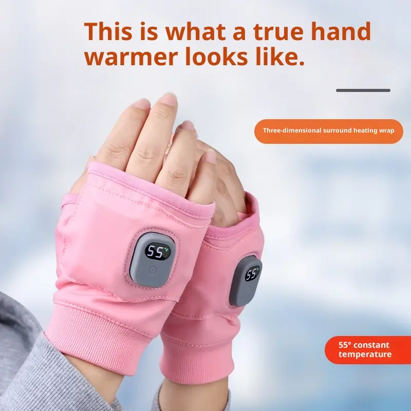 USB Beheizbare Halbfinger-Handschuhe