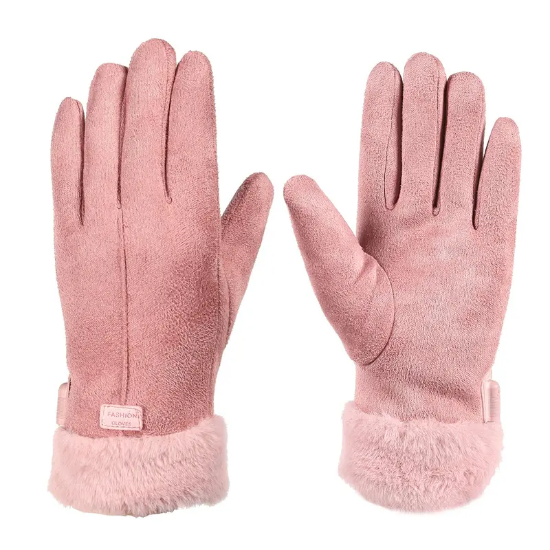 USB-beheizbare, wasserdichte Wildleder-Fingerhandschuhe