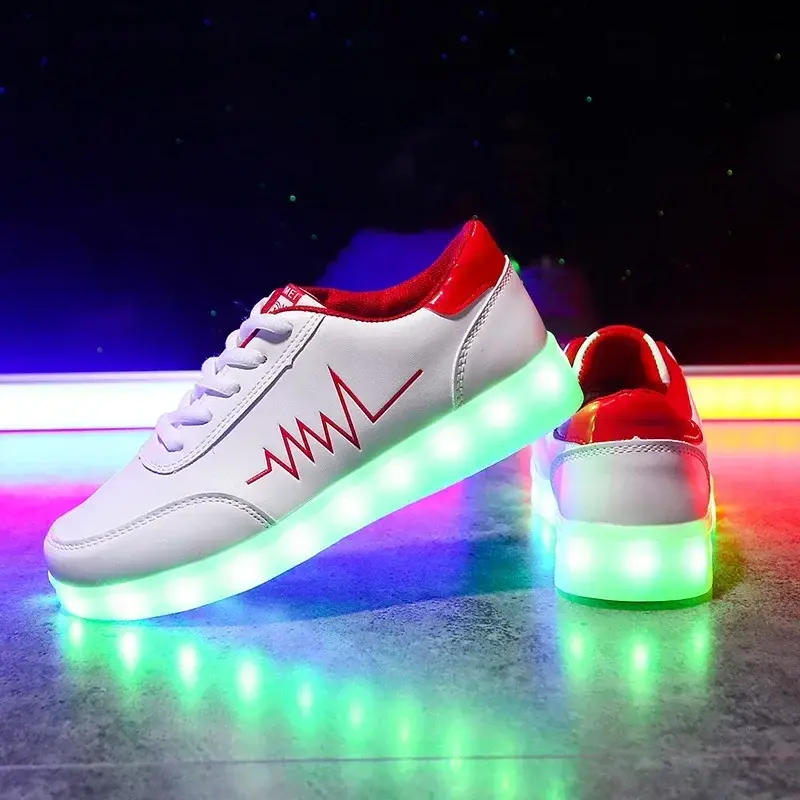 USB wiederaufladbare LED Leuchtsneaker Unisex