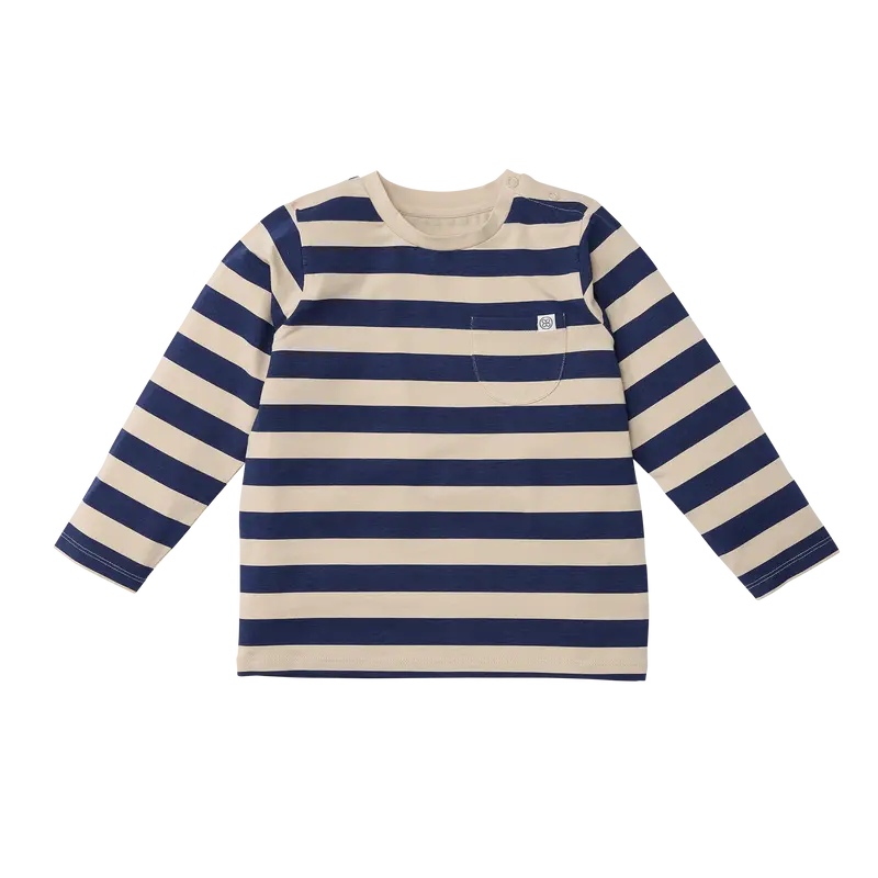 UV Langarmshirt UPF 50+ Navy/Sandy Stripe