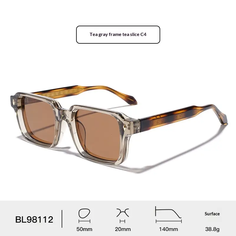 UV400 Sonnenbrille mit dickem Rahmen