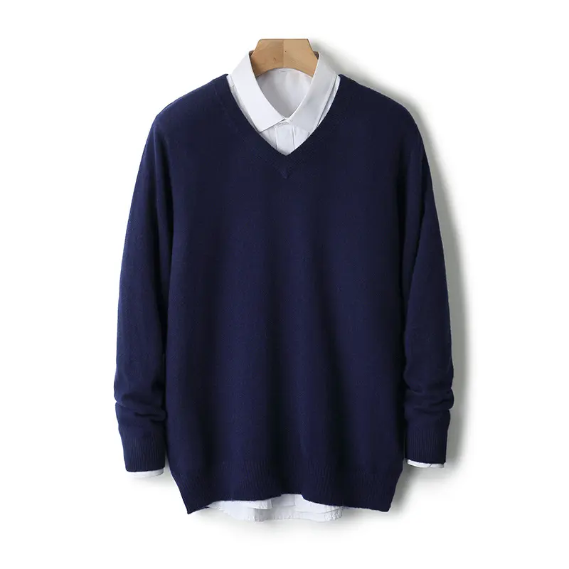 V-Ausschnitt Pullover aus Kaschmir