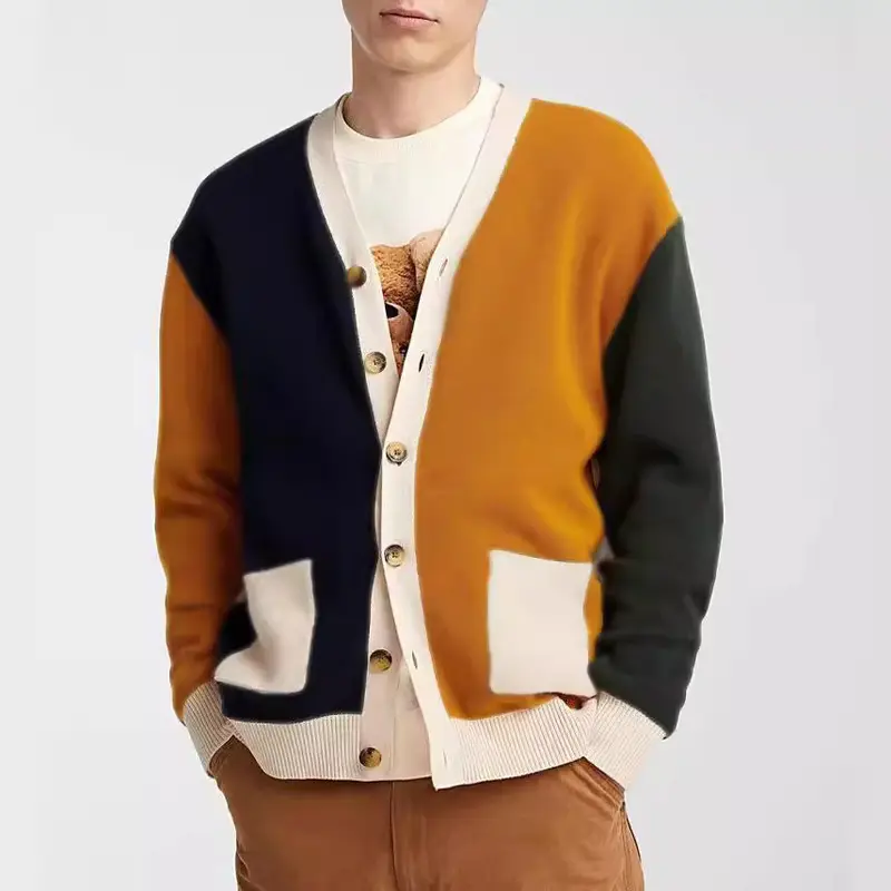 V-Hals Cardigan für Herren