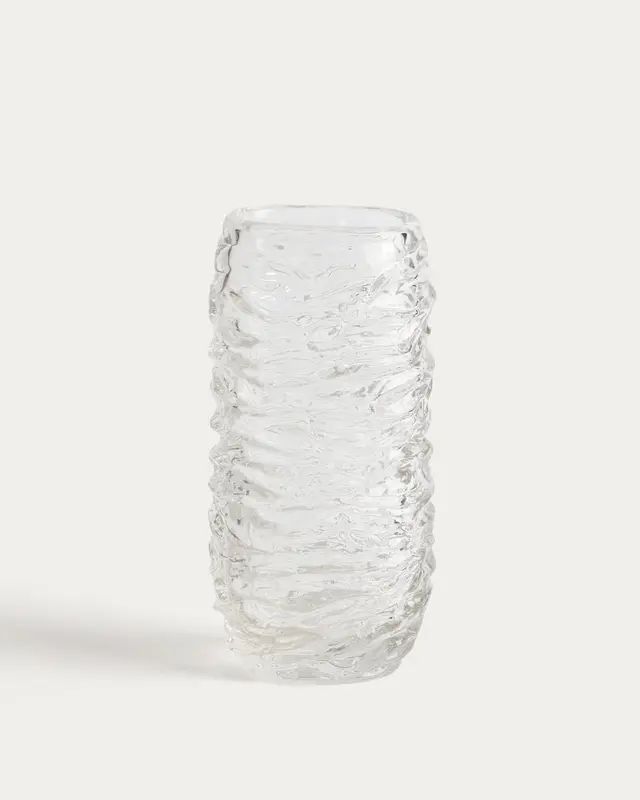 Vase Vorma aus transparentem Glas, 29,5 cm