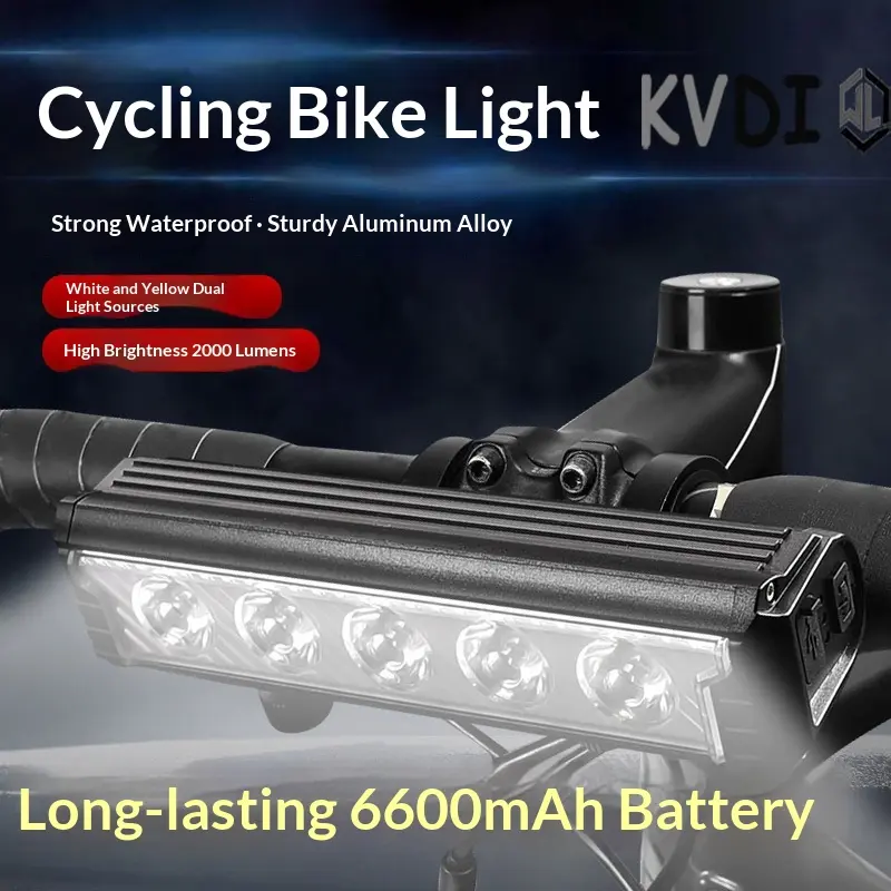 Velo-Frontlicht, 2800 Lumen, bis 57h Laufzeit