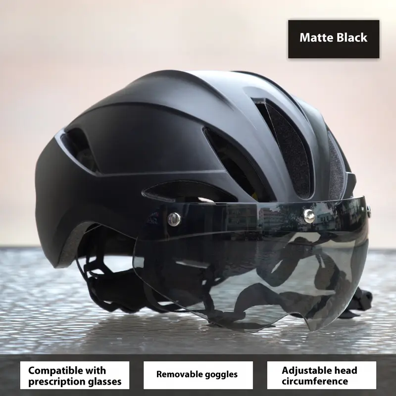 Velohelm mit magnetischem Visier