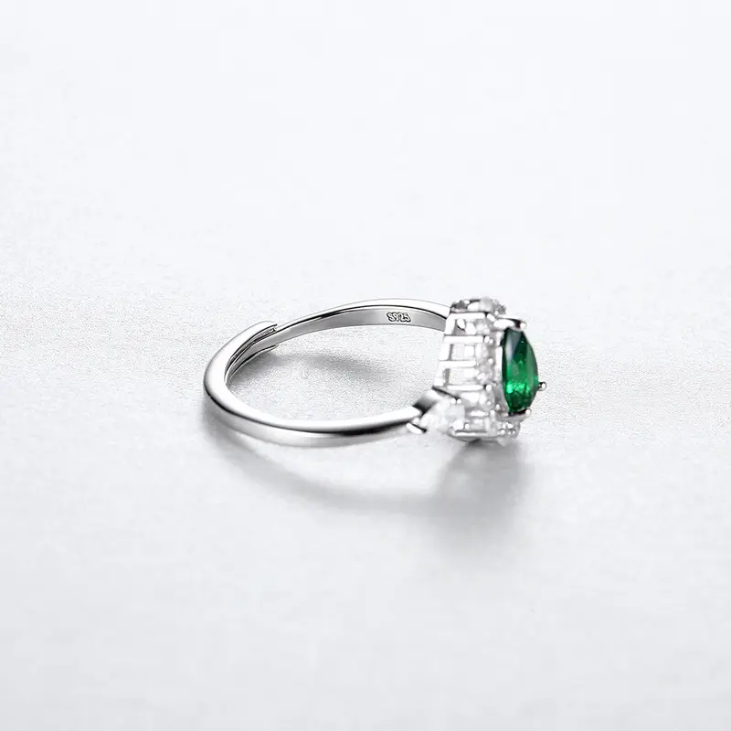 Verstellbarer Offener Ring mit Wassertropfen-Design