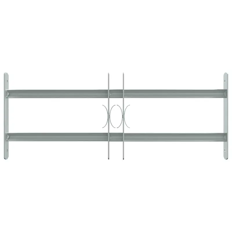 Verstellbares Fenstergitter mit 2 Querstreben