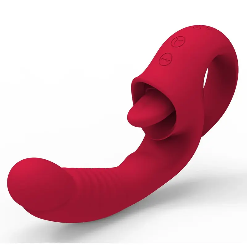 Vibromasseur 2 en 1 langue oscillante — Ava