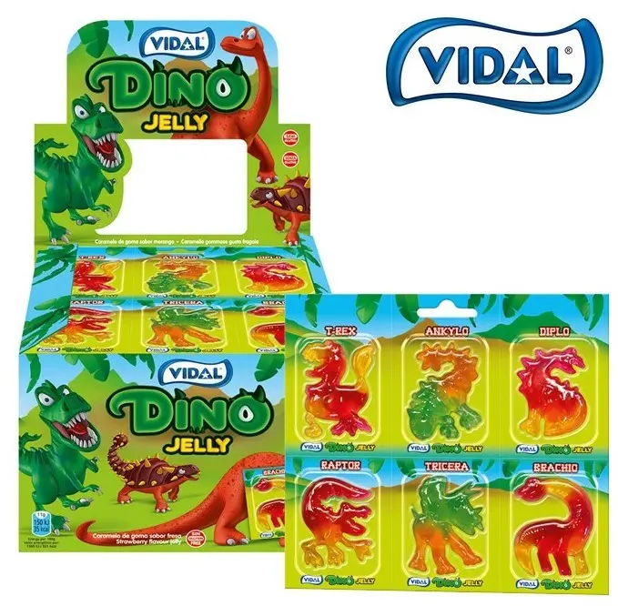 Vidal Dino Jelly 6 sort. 11 g