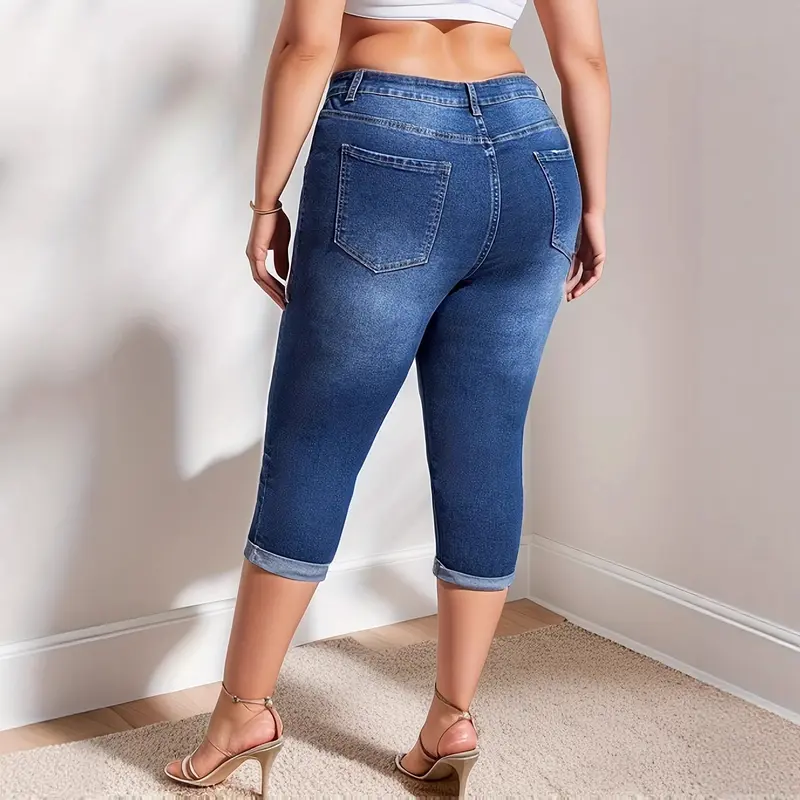 Vielseitige Cropped Jeans mit hohem Stretch