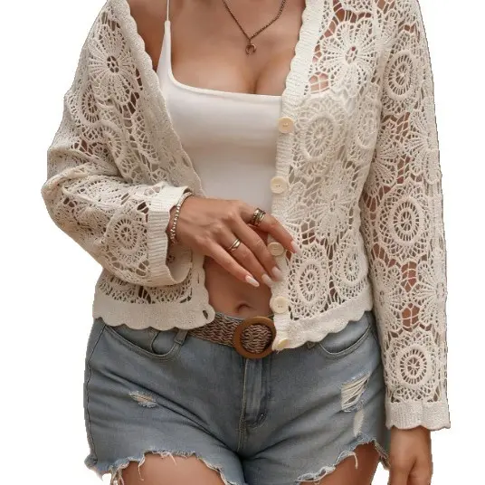 Vielseitiger Häkel-Cardigan für Damen