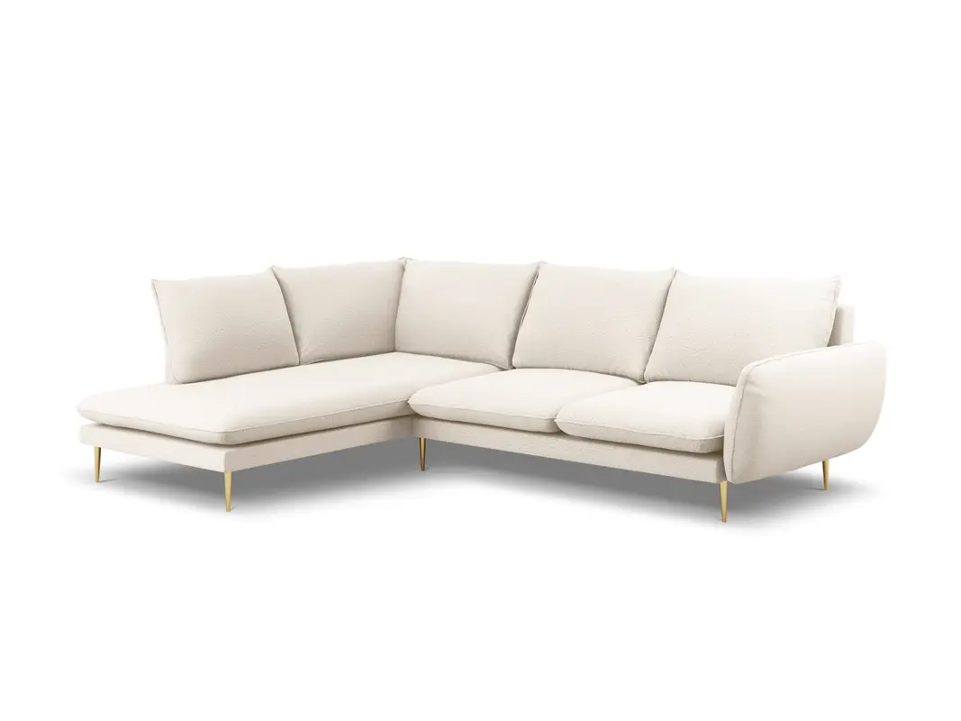 Vienna Boucle Ecksofa links 6 Sitzer 185cm