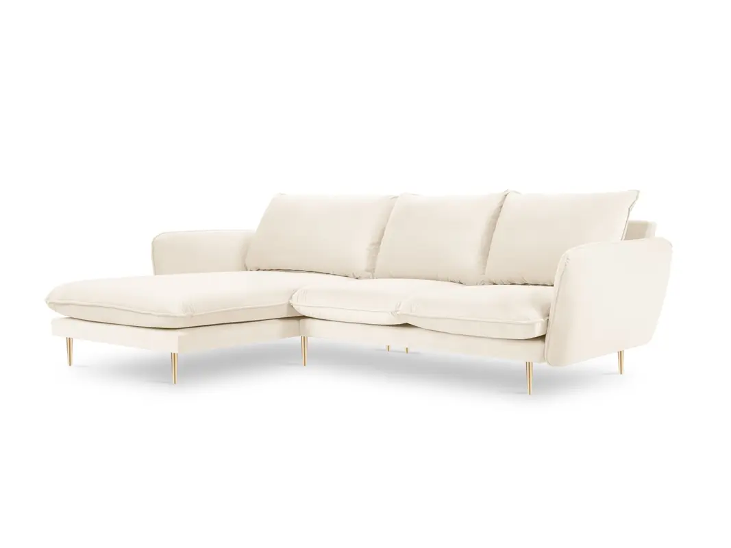 Vienna Velour Ecksofa links 5 Sitzer 170cm