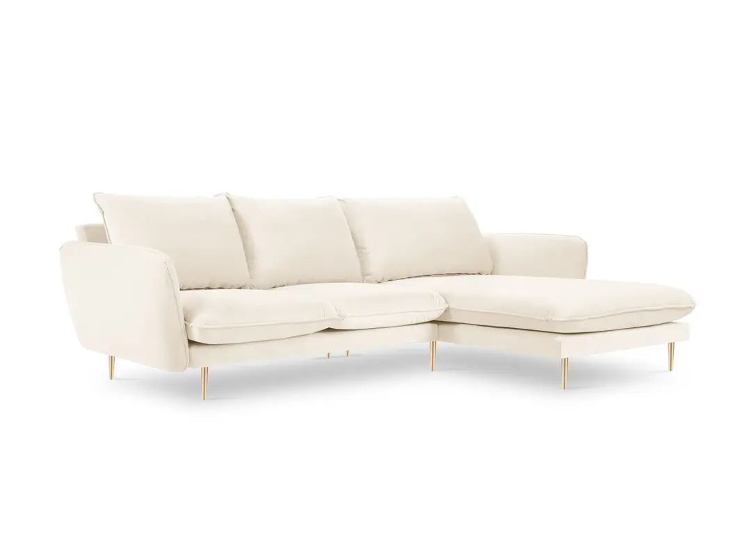 Vienna Velour Ecksofa rechts 5 Sitzer 170cm