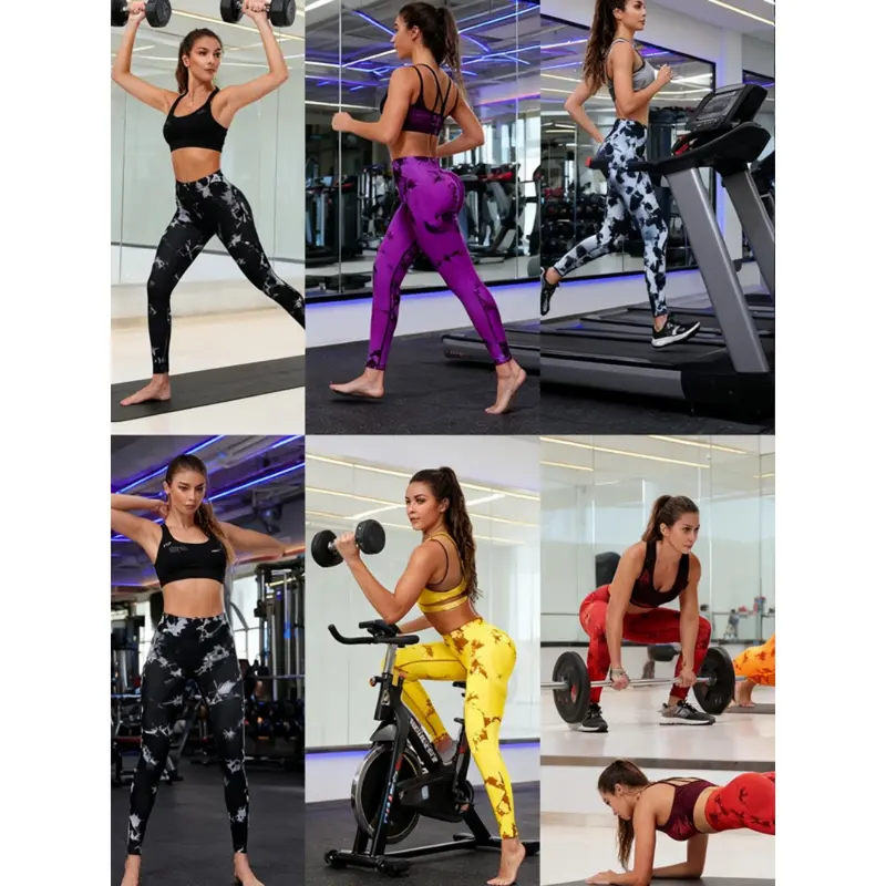 Vier Jahreszeiten Yoga-Pants mit Print · Modell 3