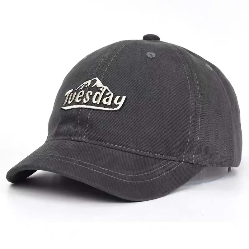 Vintage-Cap «Tuesday» · Washed Grau