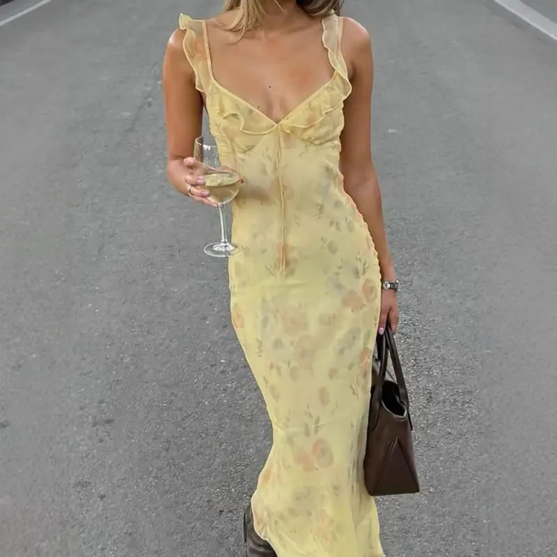 Vintage Kleid mit Slim-Strap