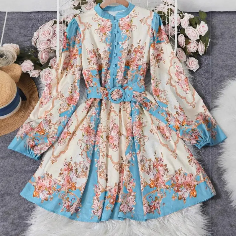 Vintage-Lace-Midi-Kleid