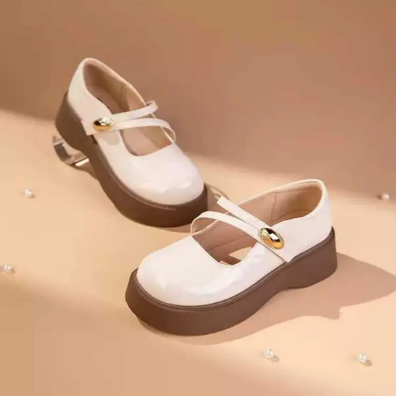 Vintage Mary Jane Plateau-Schuhe