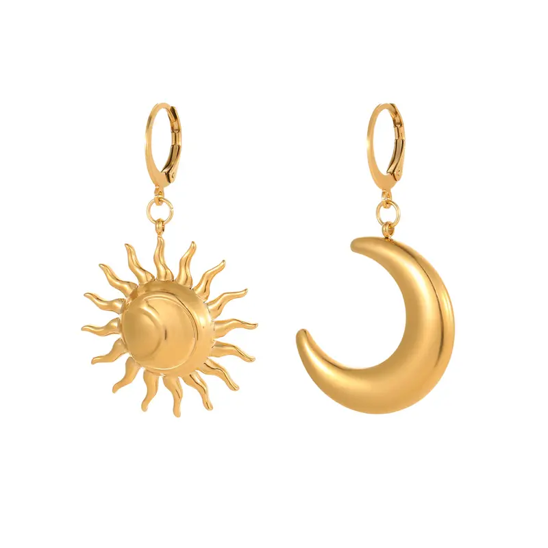 Vintage-Ohrhänger mit 18k-Gold-Finish
