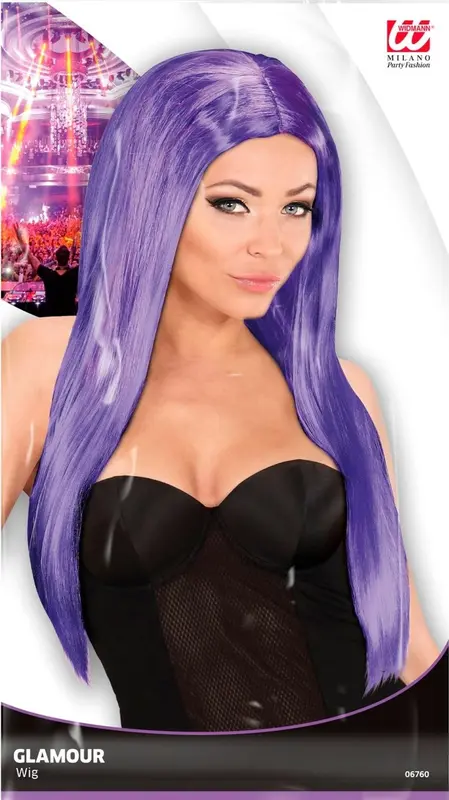 Violette Glamourperücke