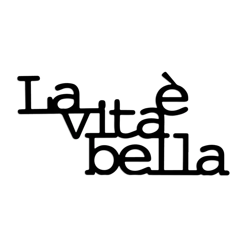 Vita E Bella Wanddeko - Schwarz