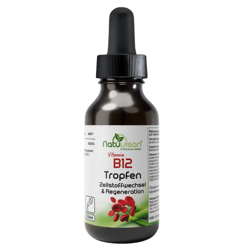 Vitamin B12 Tropfen 200 µg aktives Methylcobalamin 50 ml