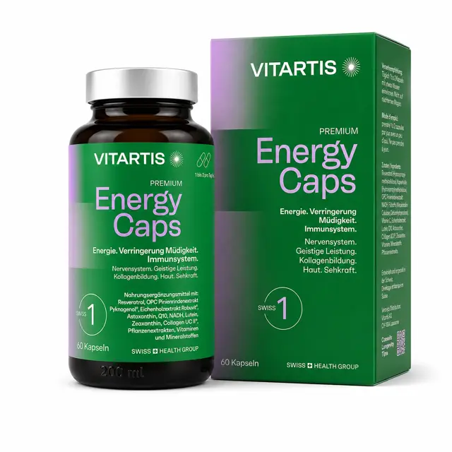 VITARTIS Premium Energy Caps 60 pce SWISS 1